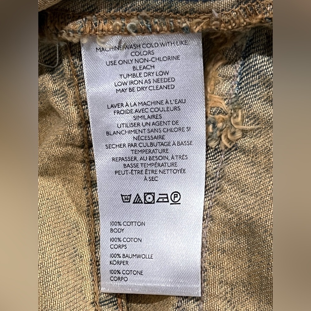 Free People We The Free Boomerang Womens Long Shorts High rise Raw Hem Size 24 - Picture 12 of 16